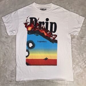 Popular Poison Drip Legendary Cowboy White Graphic Tshirt Size Medium